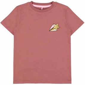 The New Rose Brown Hastara T-Shirt Round neck simplicity OversizedSilhouette