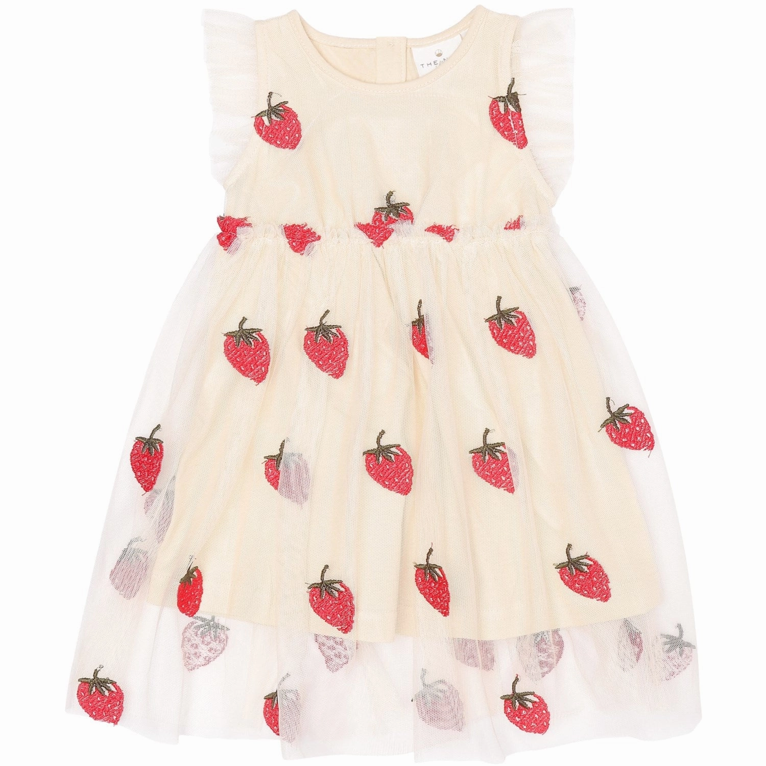 summer breeze THE NEW Siblings Angora Big Strawberry AOP Loannah Dress