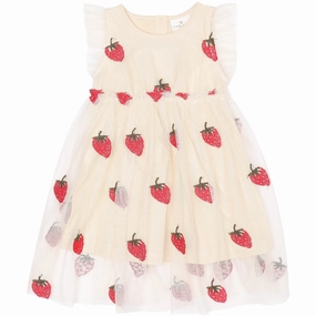 summer breeze THE NEW Siblings Angora Big Strawberry AOP Loannah Dress