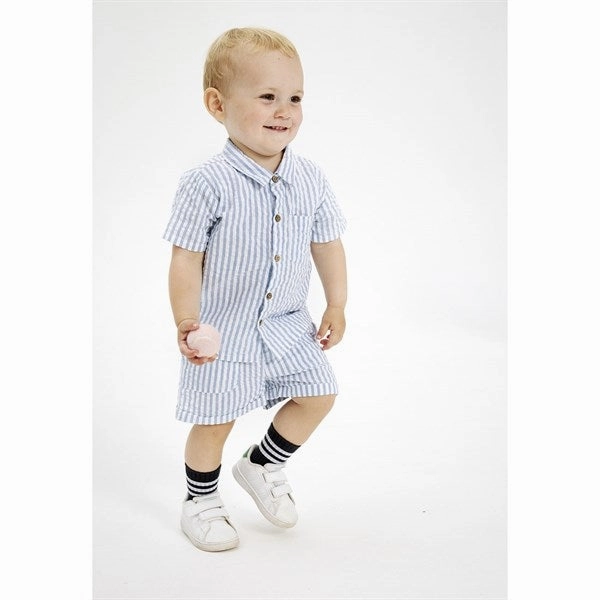 Versatile Clothing Breathable Layer THE NEW Siblings Blue Fog Kojo T-shirt