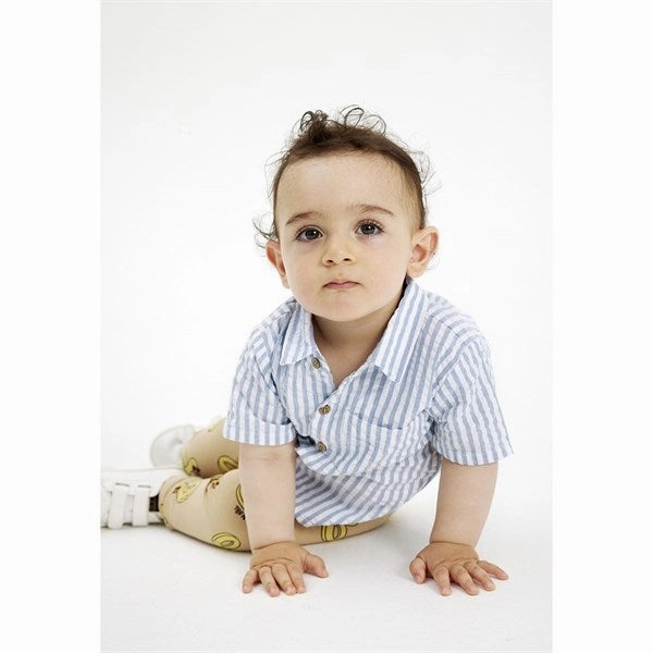 Durable Thread Construction THE NEW Siblings Blue Fog Kojo T-shirt