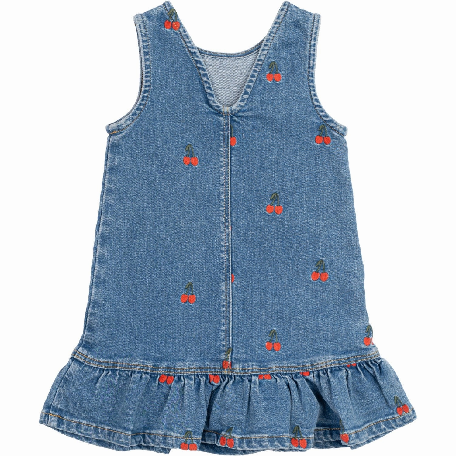 Wrap-Style Fall Outfit THE NEW Siblings Light Blue Denim EMB Nayla Denim Dress