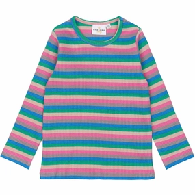 THE NEW Siblings Multi Striped Polly L_S Rib Tee Holiday Style