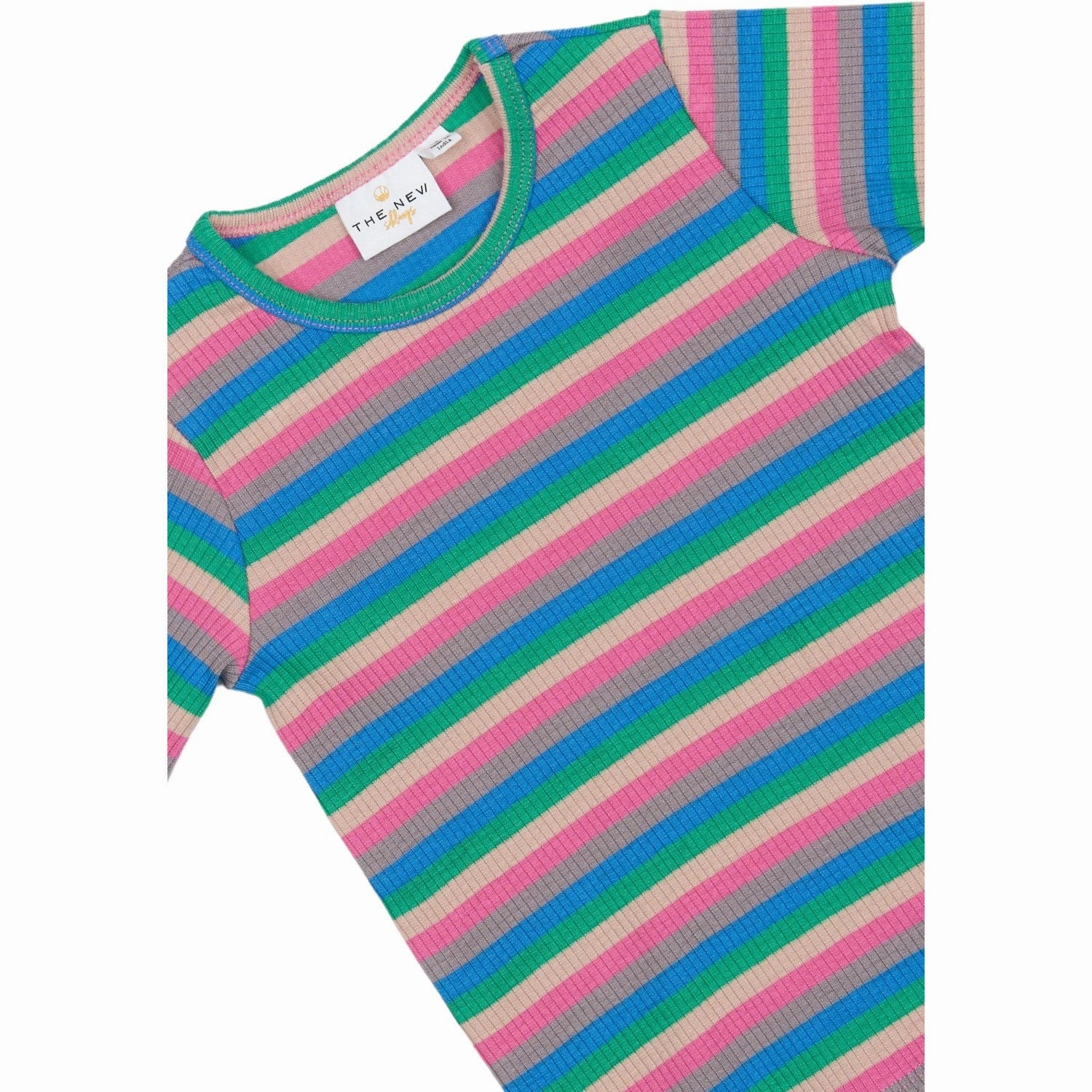 Essential Wardrobe THE NEW Siblings Multi Striped Polly L_S Rib Tee