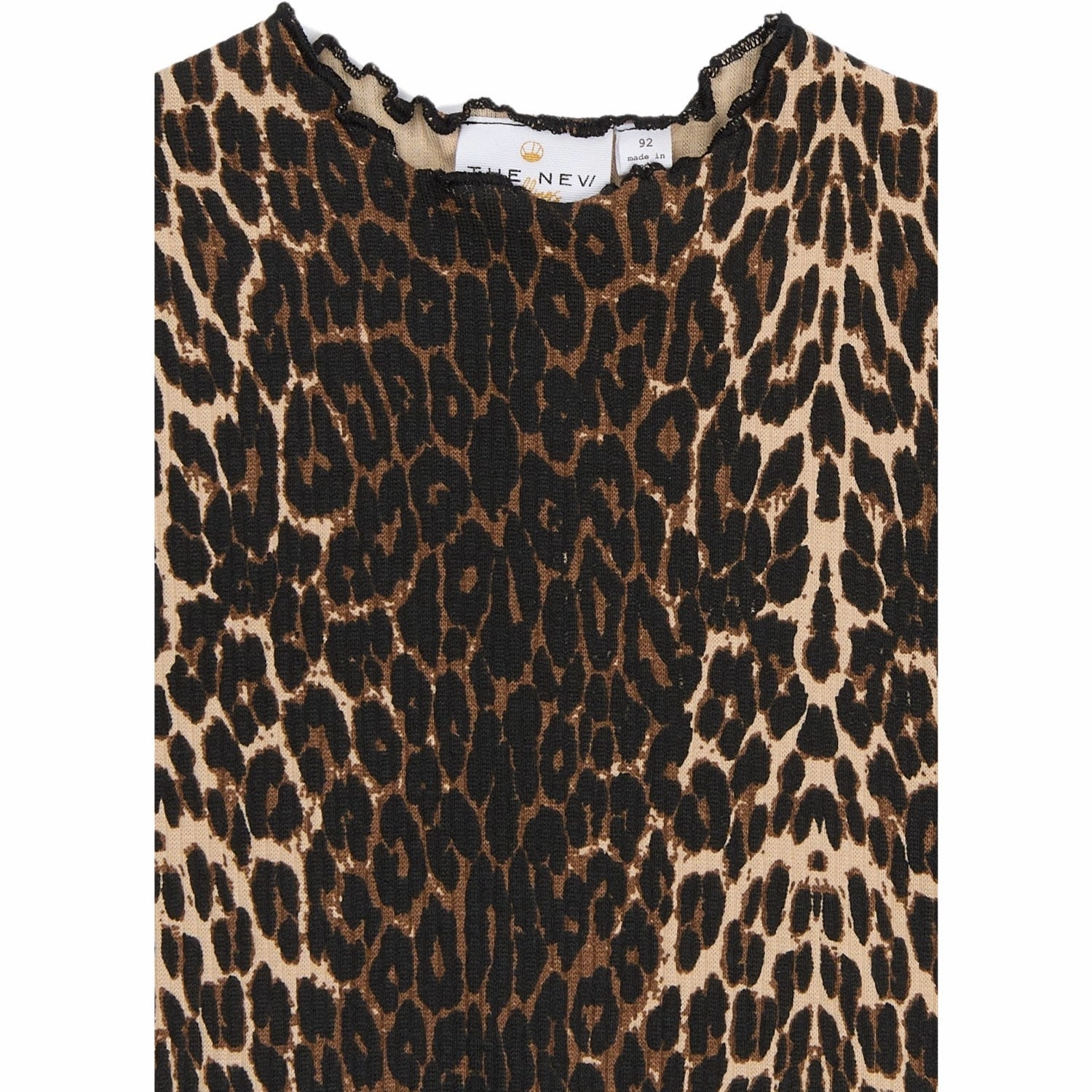 AntiPilling Treatment THE NEW Siblings Oxford Tan AOP Ellie Rib T-Shirt