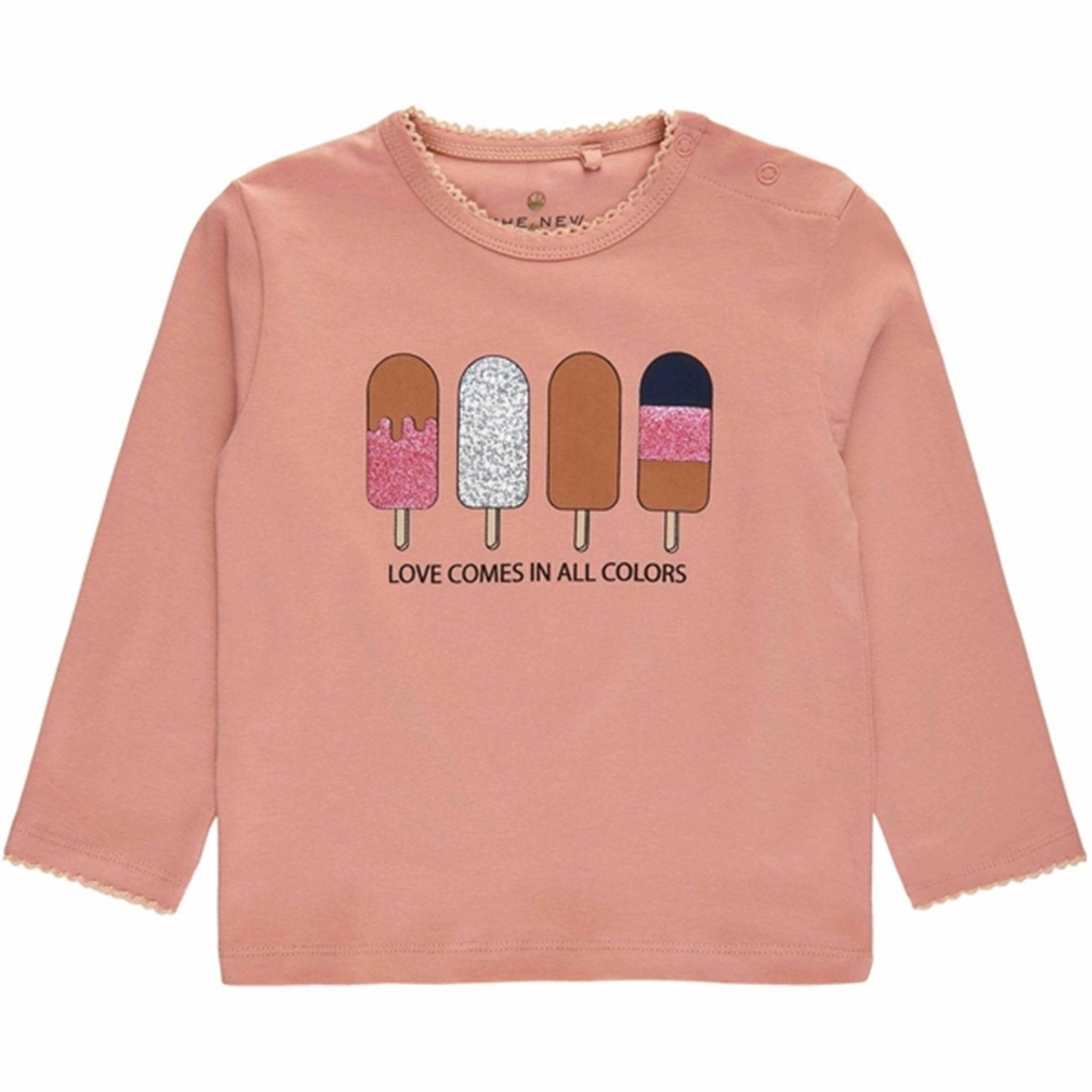 THE NEW Siblings Peach Beige Gullan Blouse Anti Pilling Finish Minimalist Aesthetic