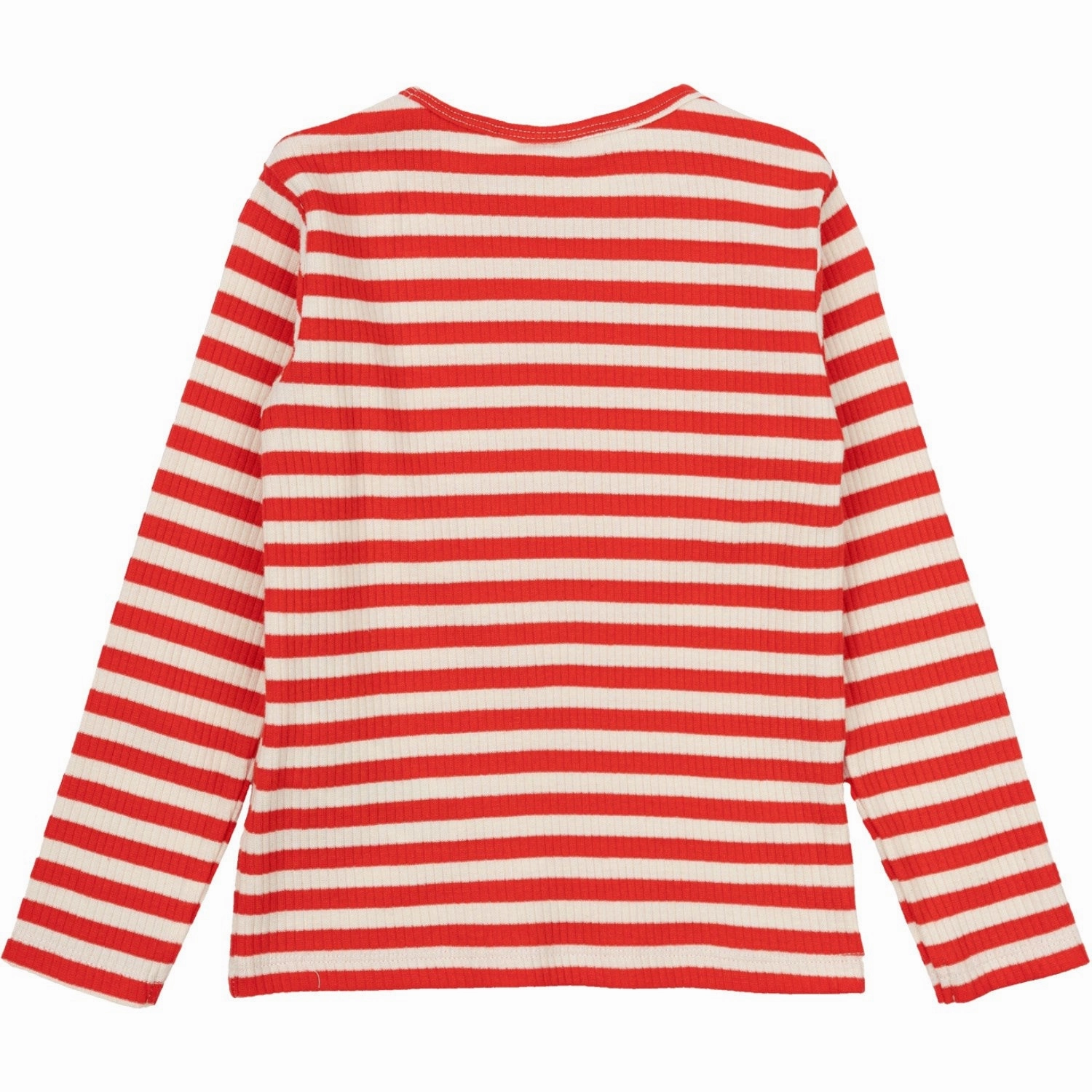 Durable Texture slim cut THE NEW Siblings Poppy Red Striped Fro Uni Rib Blouse