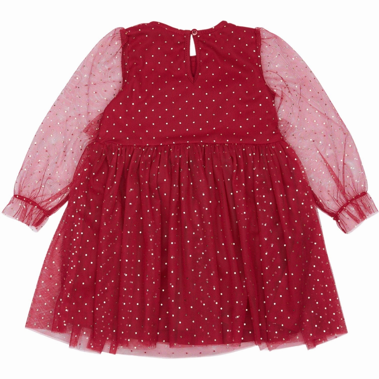 WideCollarDesign Elastic-Waist THE NEW Siblings Rio Red Macie Dress