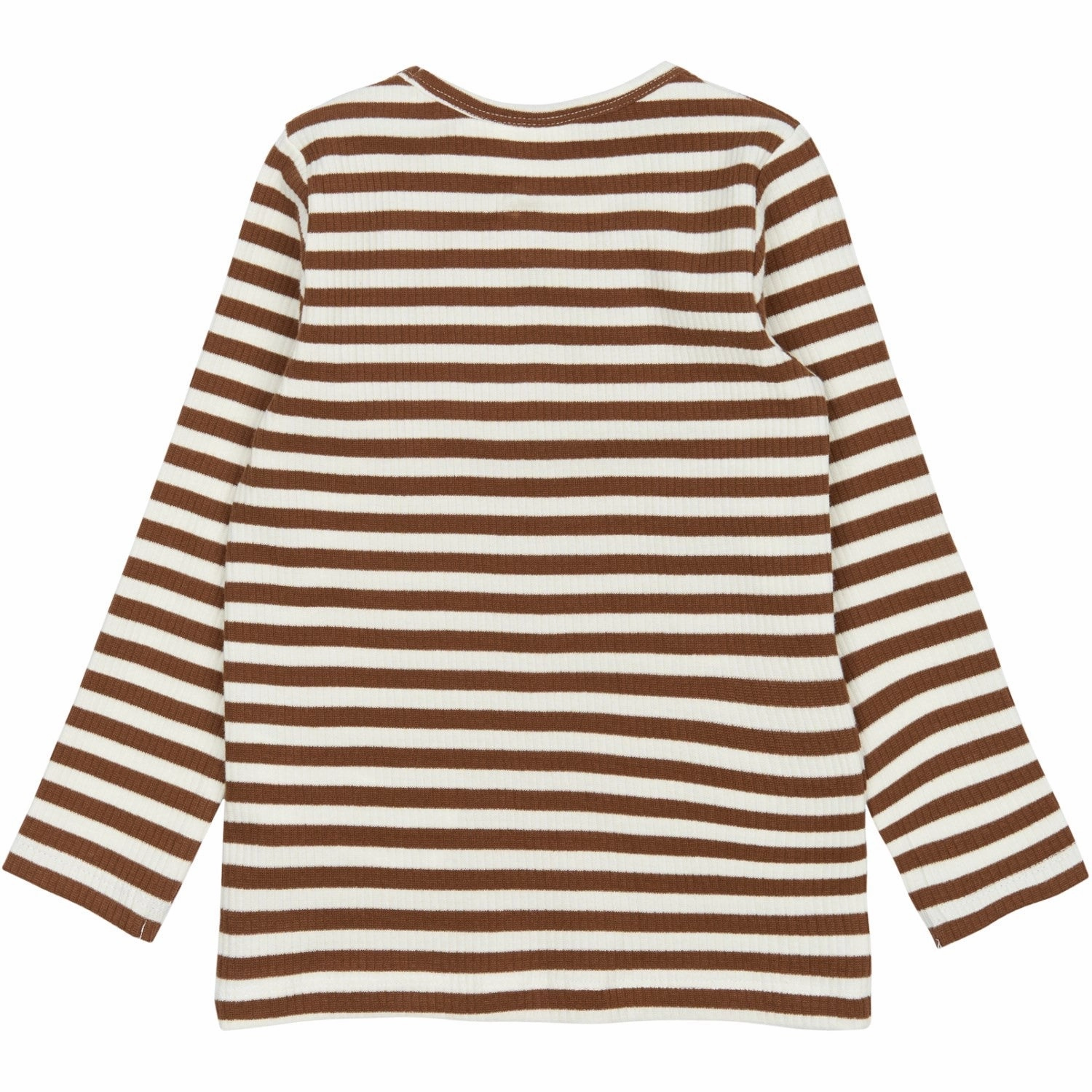 THE NEW Siblings Toffee Striped Fro L_S Rib Tee Snug feel