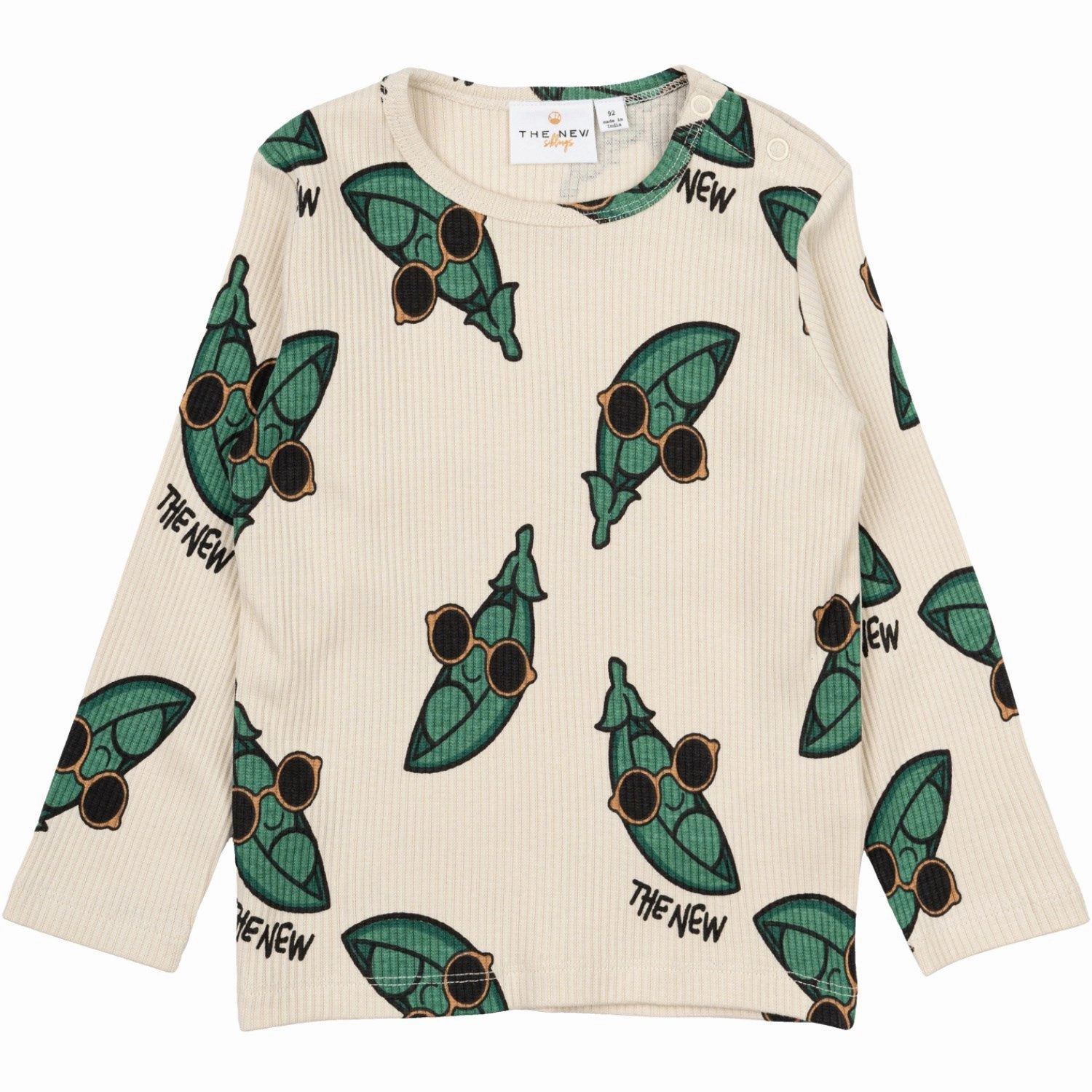 mix and match Weekend Casual THE NEW Siblings White Swan AOP Nevi Rib Blouse