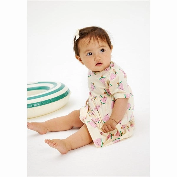 THE NEW Siblings White Swan Watermelon AOP Kaya Dress Plus Fit