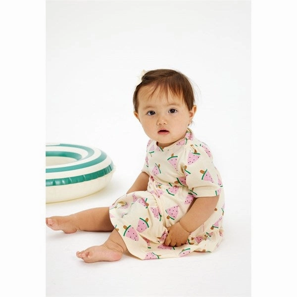 Fall Layer THE NEW Siblings White Swan Watermelon AOP Kaya Dress