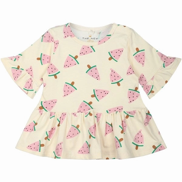 THE NEW Siblings White Swan Watermelon AOP Kaya Top Antibacterial Treatment