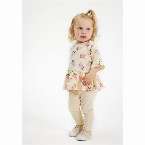 THE NEW Siblings White Swan Watermelon AOP Kaya Top Fashionable Quick-Dry Fabric