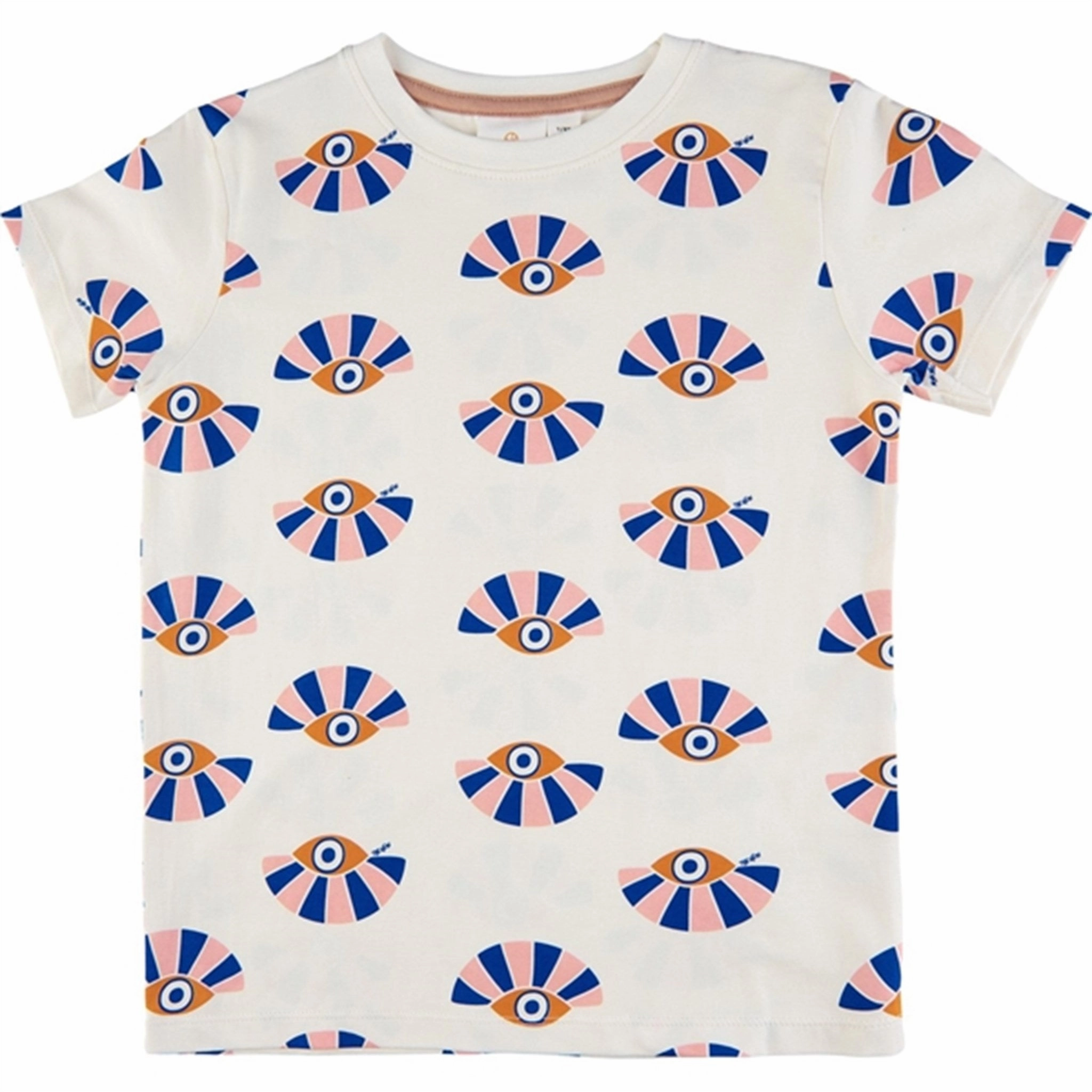 Chic Fashion Smooth Look THE NEW White Swan Eye AOP Galiea T-shirt