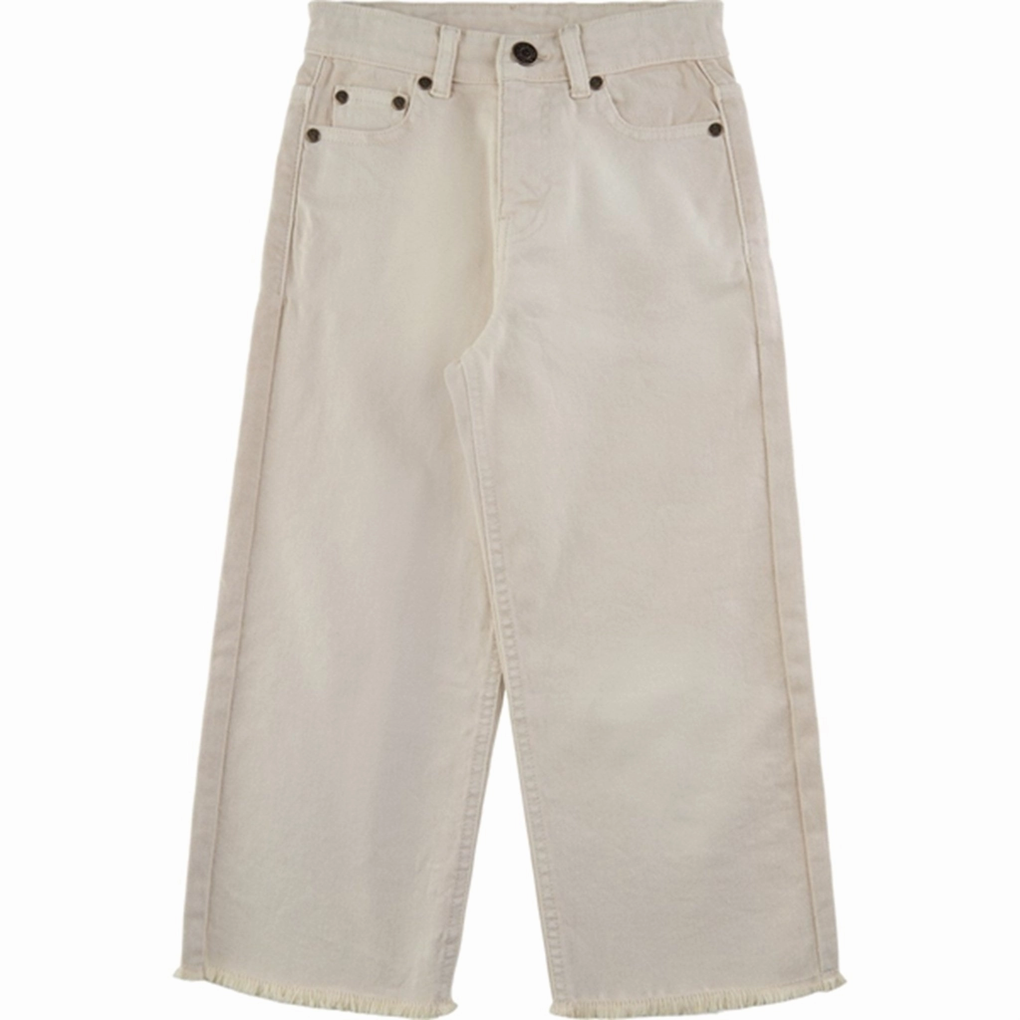THE NEW White Swan Favela Wide Cropped Jeans Streetwear Fan Minimalist Style