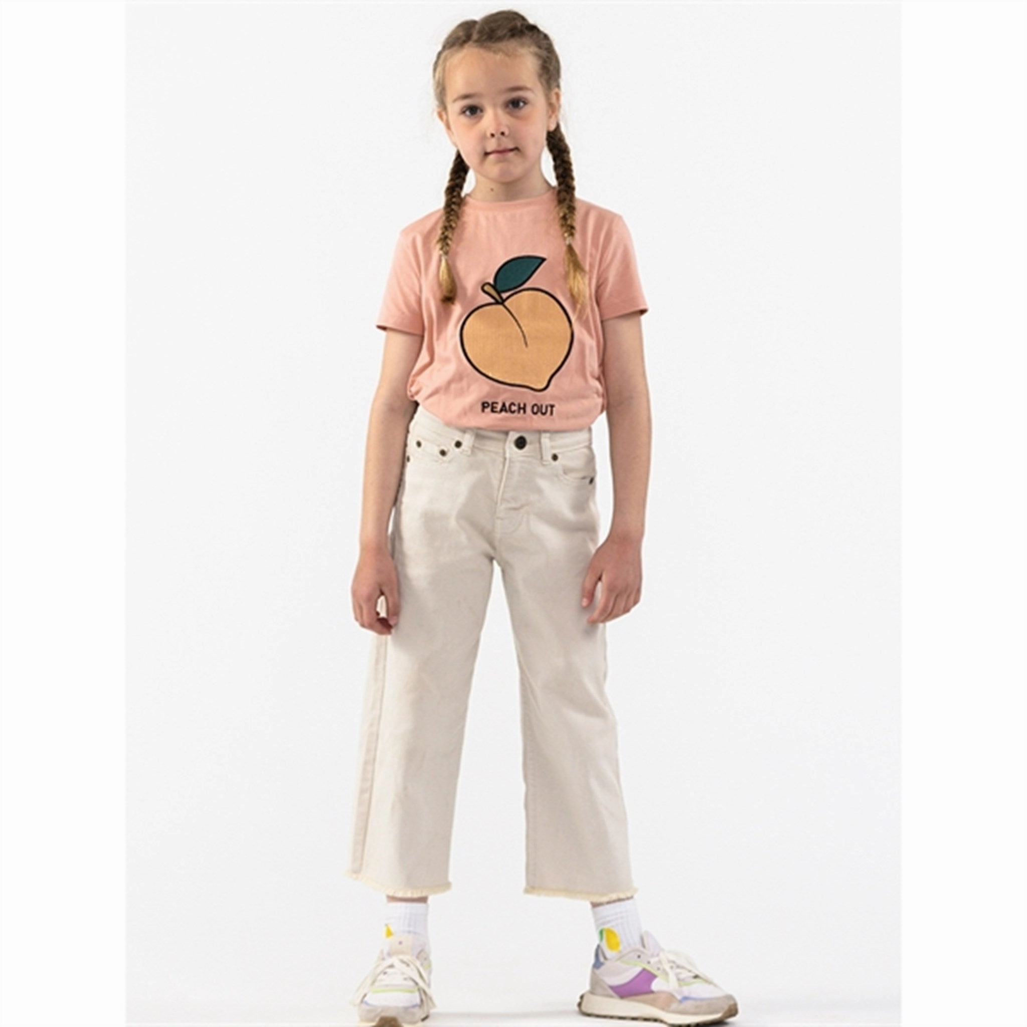 Fashion Lover Youth Style Smooth THE NEW White Swan Favela Wide Cropped Jeans