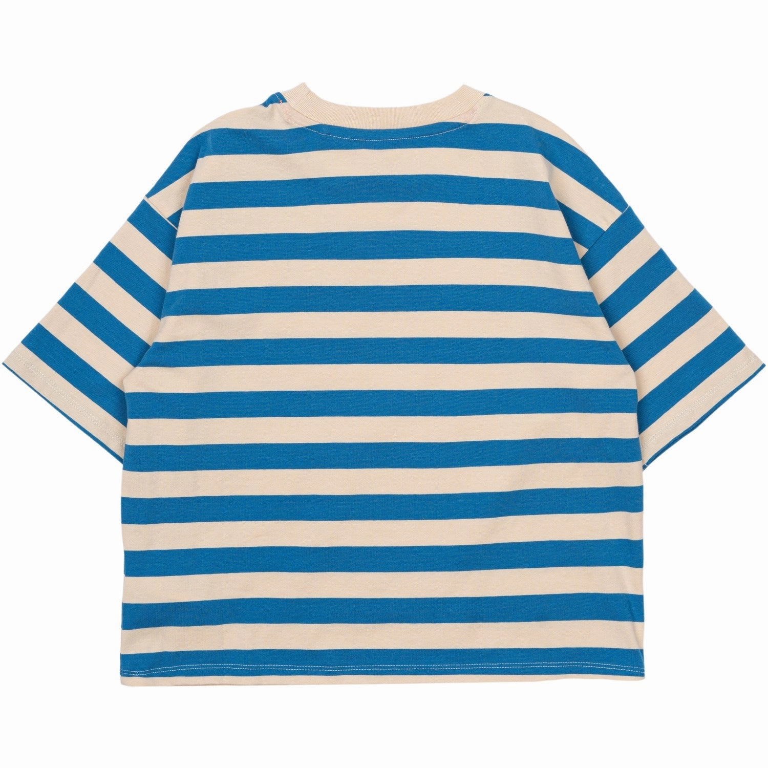 The New White Swan Striped Nanny Oversize T-Shirt City Fashion