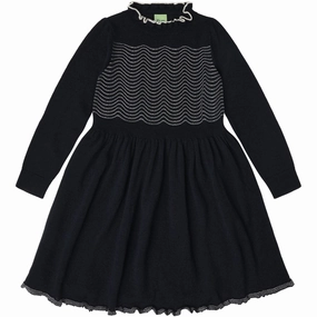 Comfortable Look Subtle Stitch FUB Dark Navy Dress