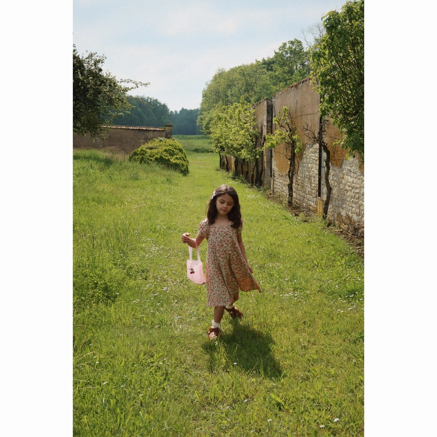 Konges Sl?jd Kaluka Classic Ss Dress Gots Draped Silhouette Happy Glow