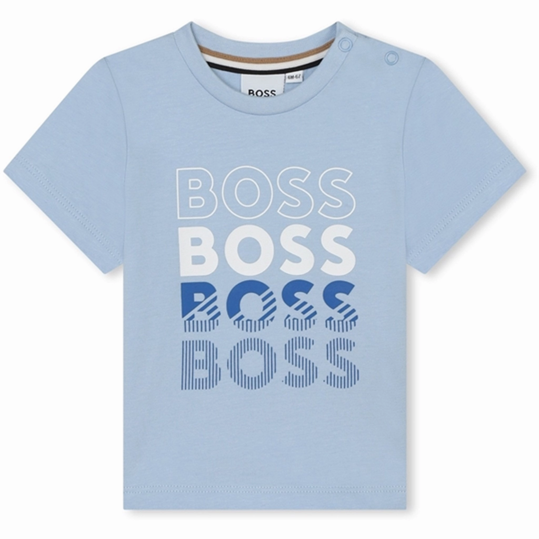 Bold colors Casual Day Wear Hugo Boss Pale Blue T-shirt