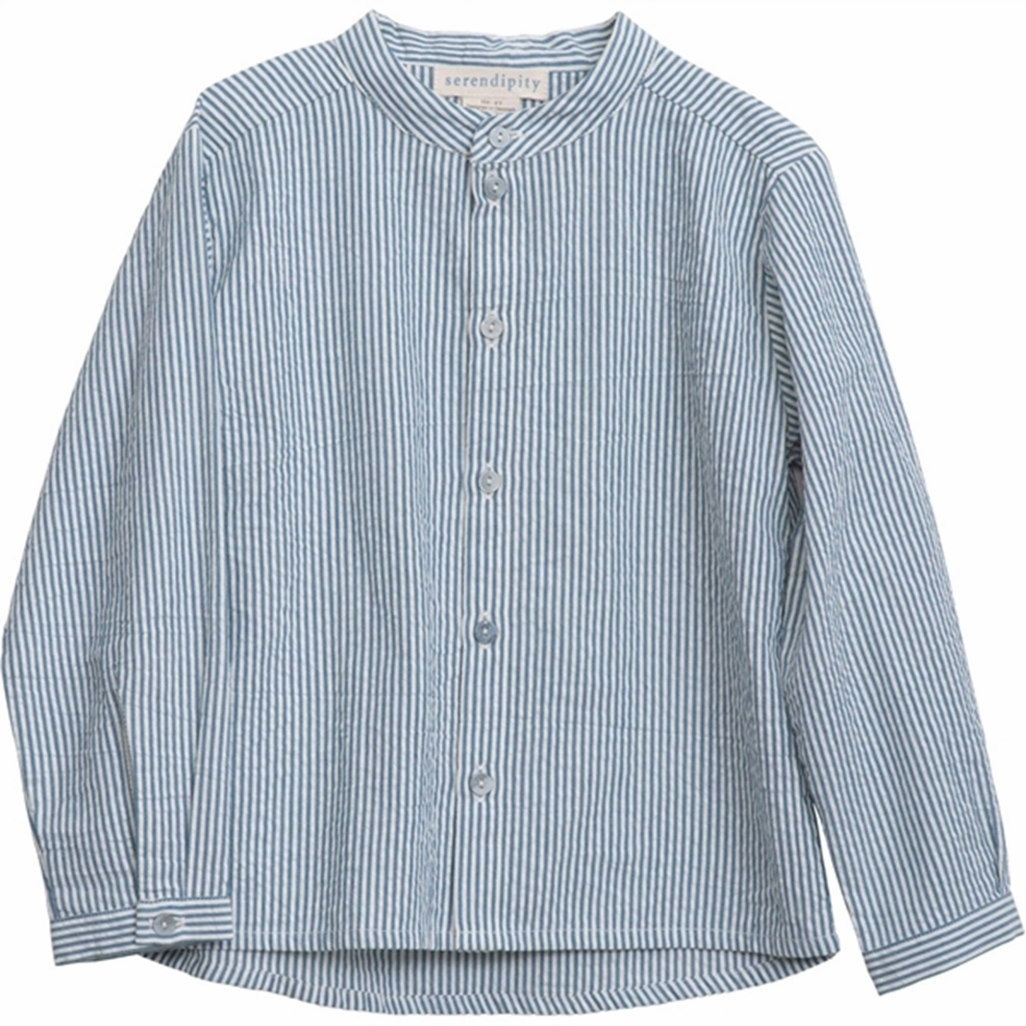 stain resistant coating Trend-Driven Serendipity Sapphirestripe Shirt