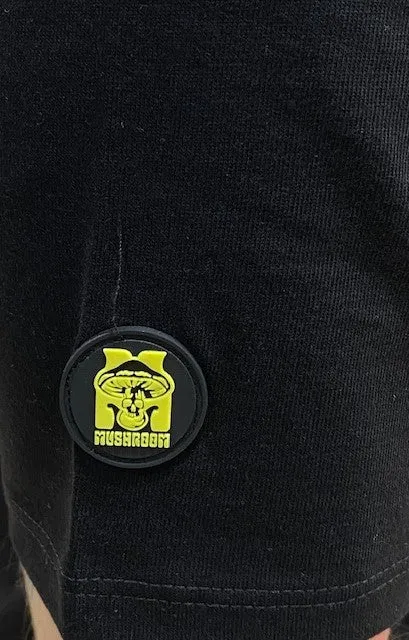 Mushroom T-shirt da uomo manica corta in cotone 12024-01 nero suitable for all genders