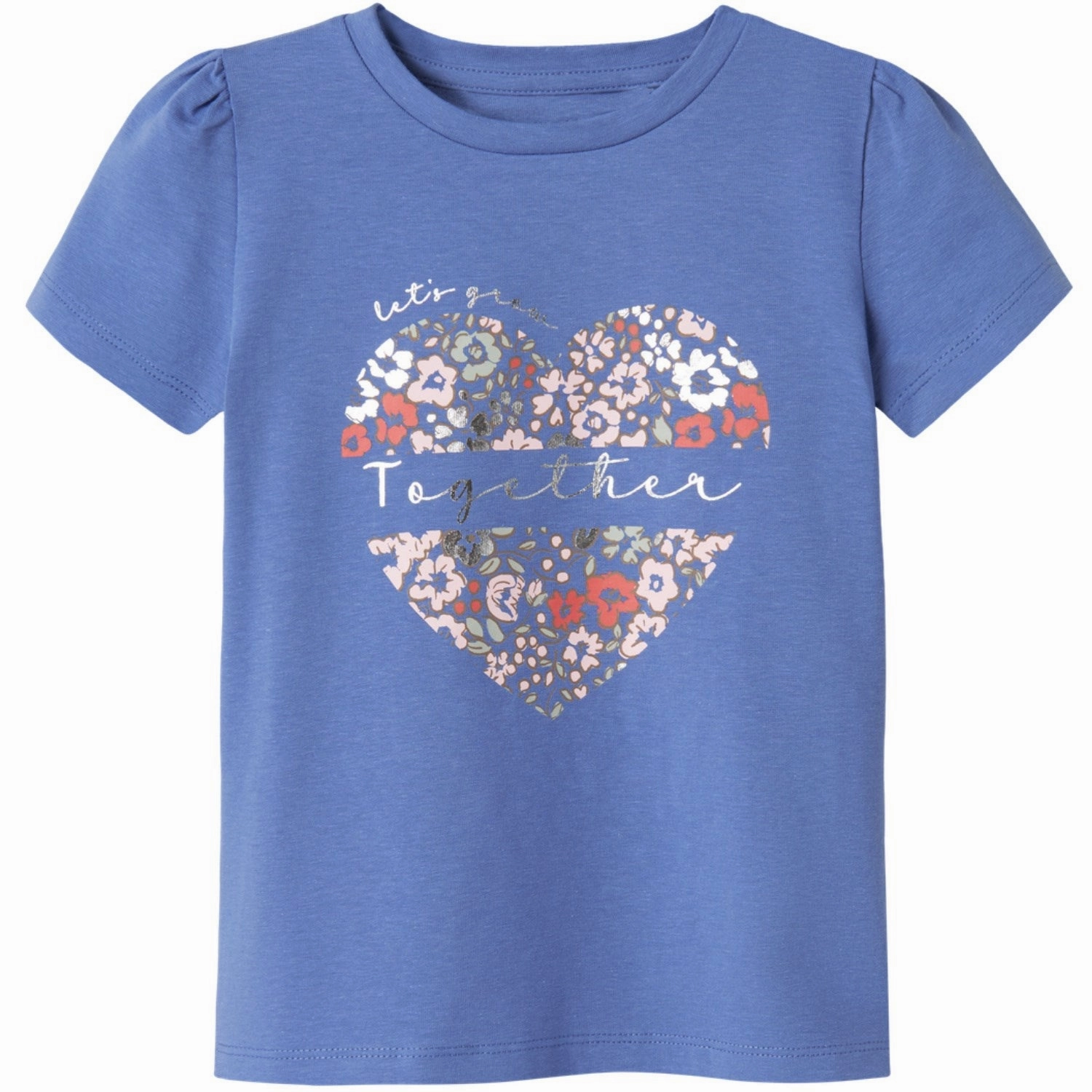 Name It Bleached Denim Hnanna T-Shirt Heathered Texture Versatile Comfort