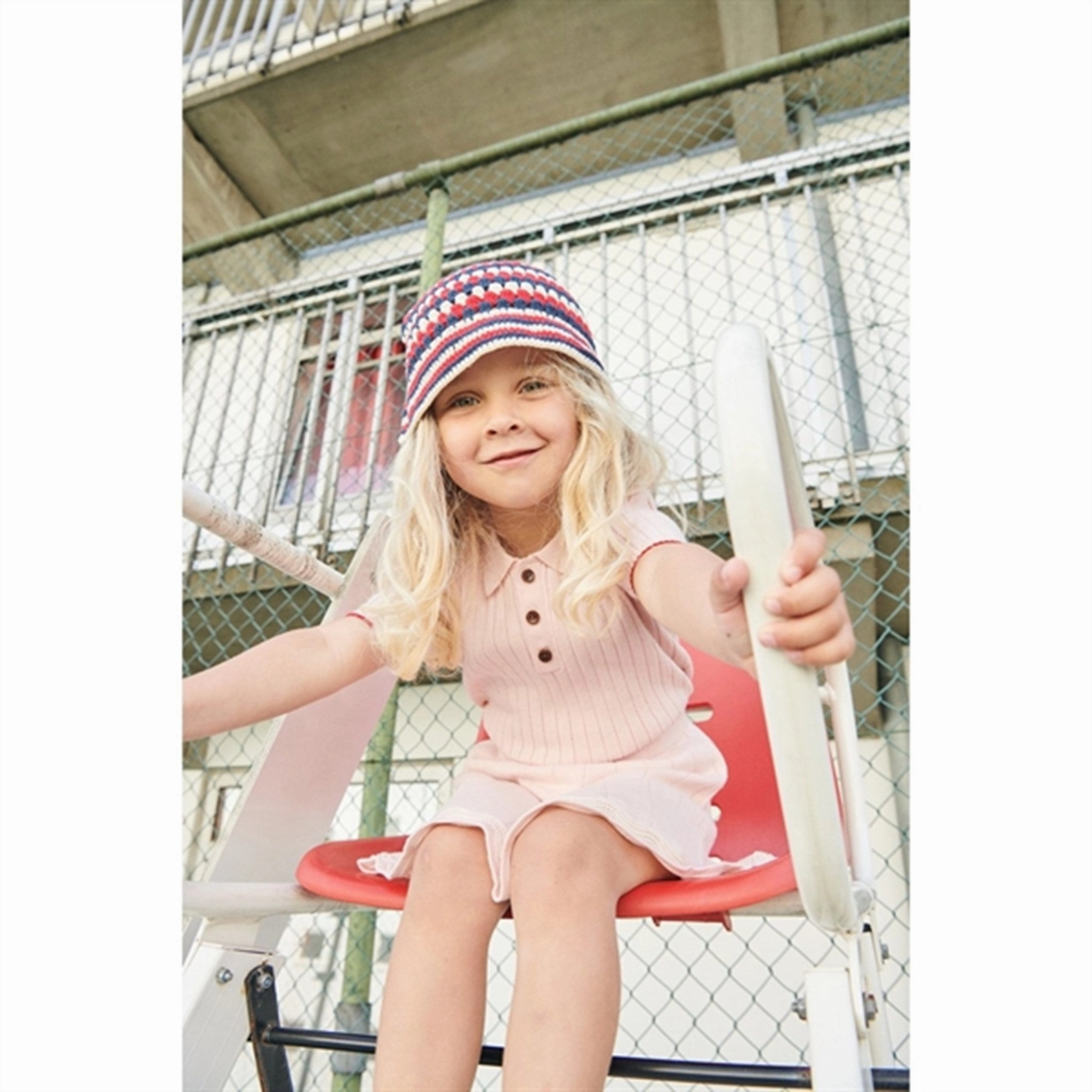 Smart Layering Copenhagen Colors Dusty Rose/Red Comb. Rib Knit Polo