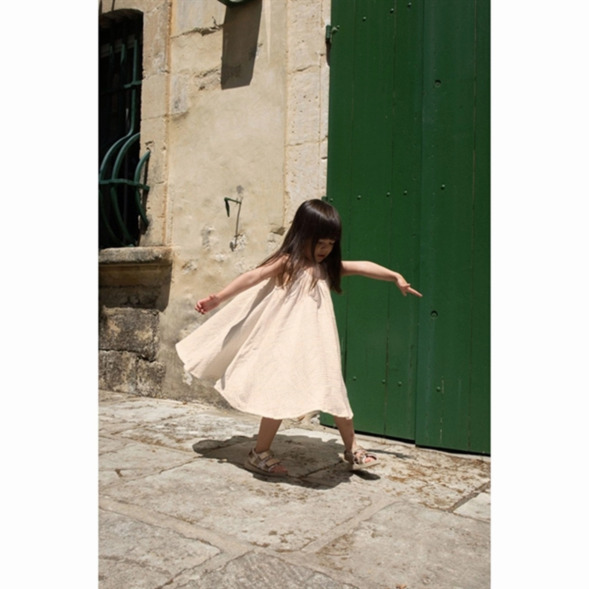 Smart Vibe Konges Sl?jd Peach Dust Olive Strop Dress