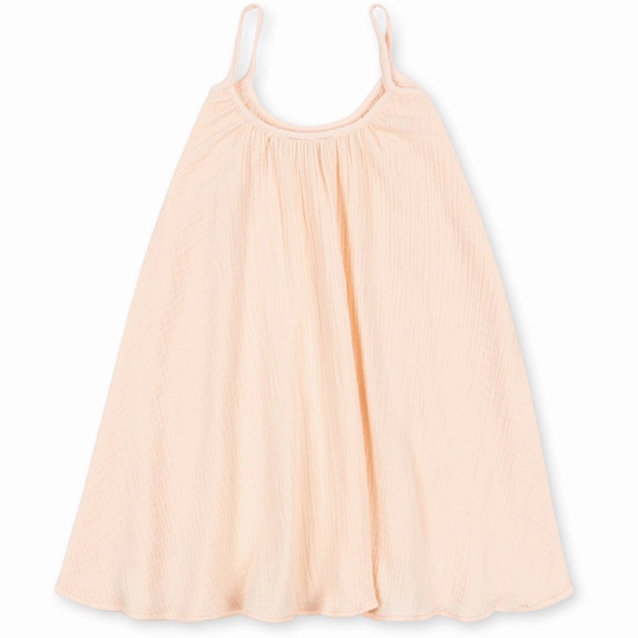 Elastic-Waist Konges Sl?jd Peach Dust Olive Strop Dress