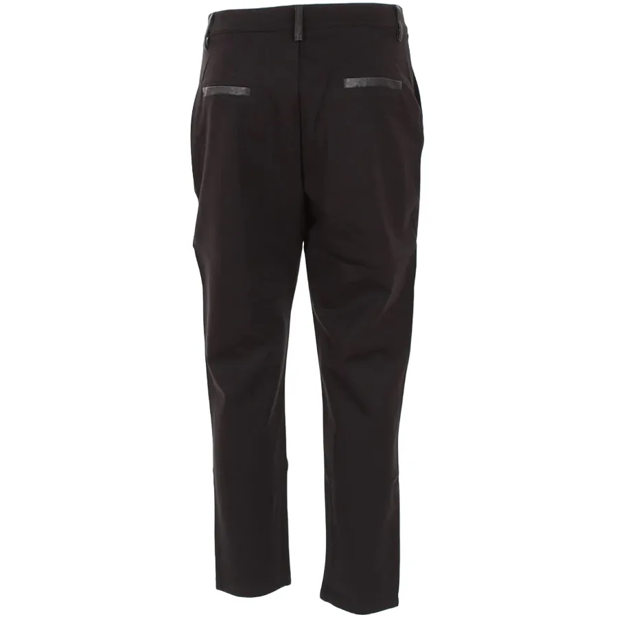 Yes Zee Pantalone Donna in punto Milano P388/CE00 0801 black Relaxed Design Wear Tagless Design