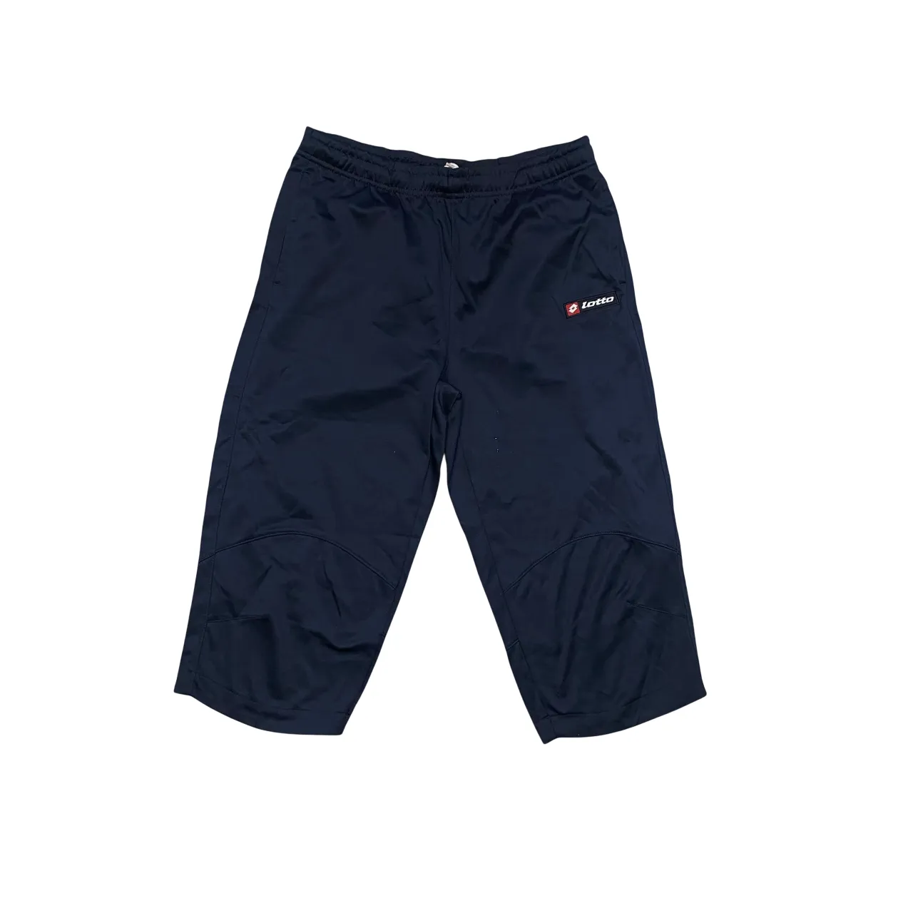 Lotto pantalone sportivo corto da uomo Winner L4912 blu BreathableMaterial SecureZipperClosures