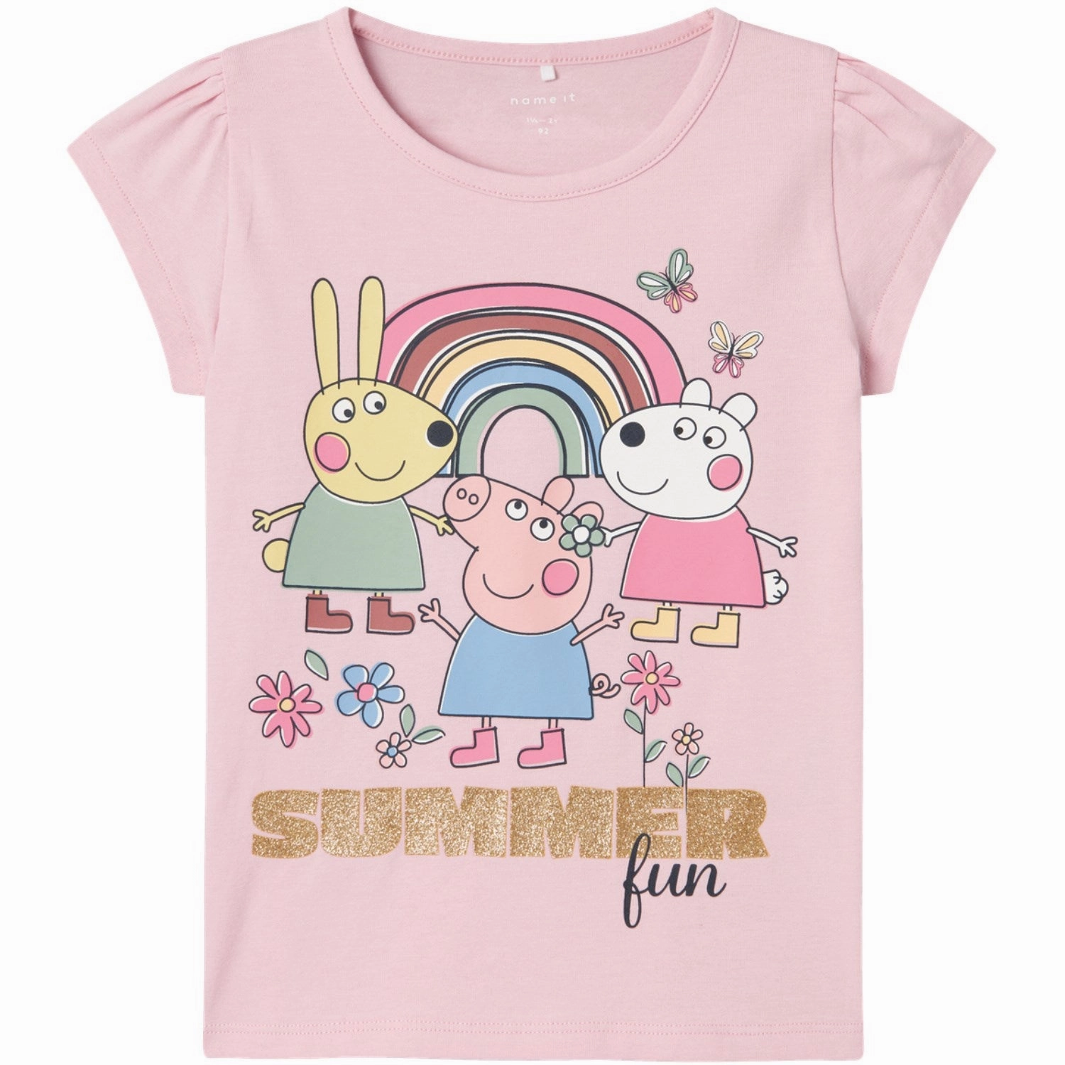 Comfortable Casual Name It Parfait Pink Arbina Peppa Pig T-Shirt