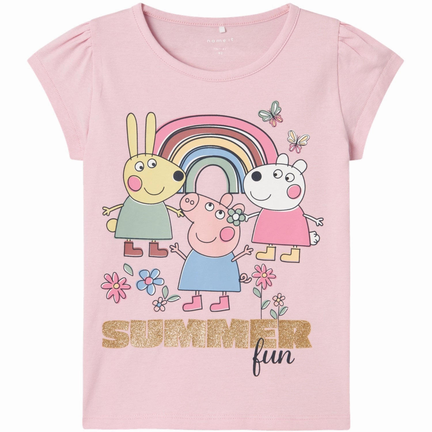 Cozy Fit Street Trendy Name It Parfait Pink Arbina Peppa Pig T-Shirt