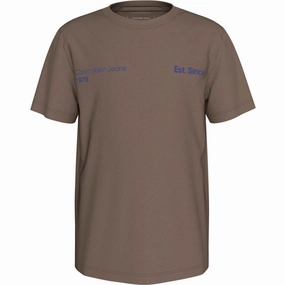 Calvin Klein Falcon Reg. CK Graphic Tee Ss Chic Casual Wear EcoConscious Processing