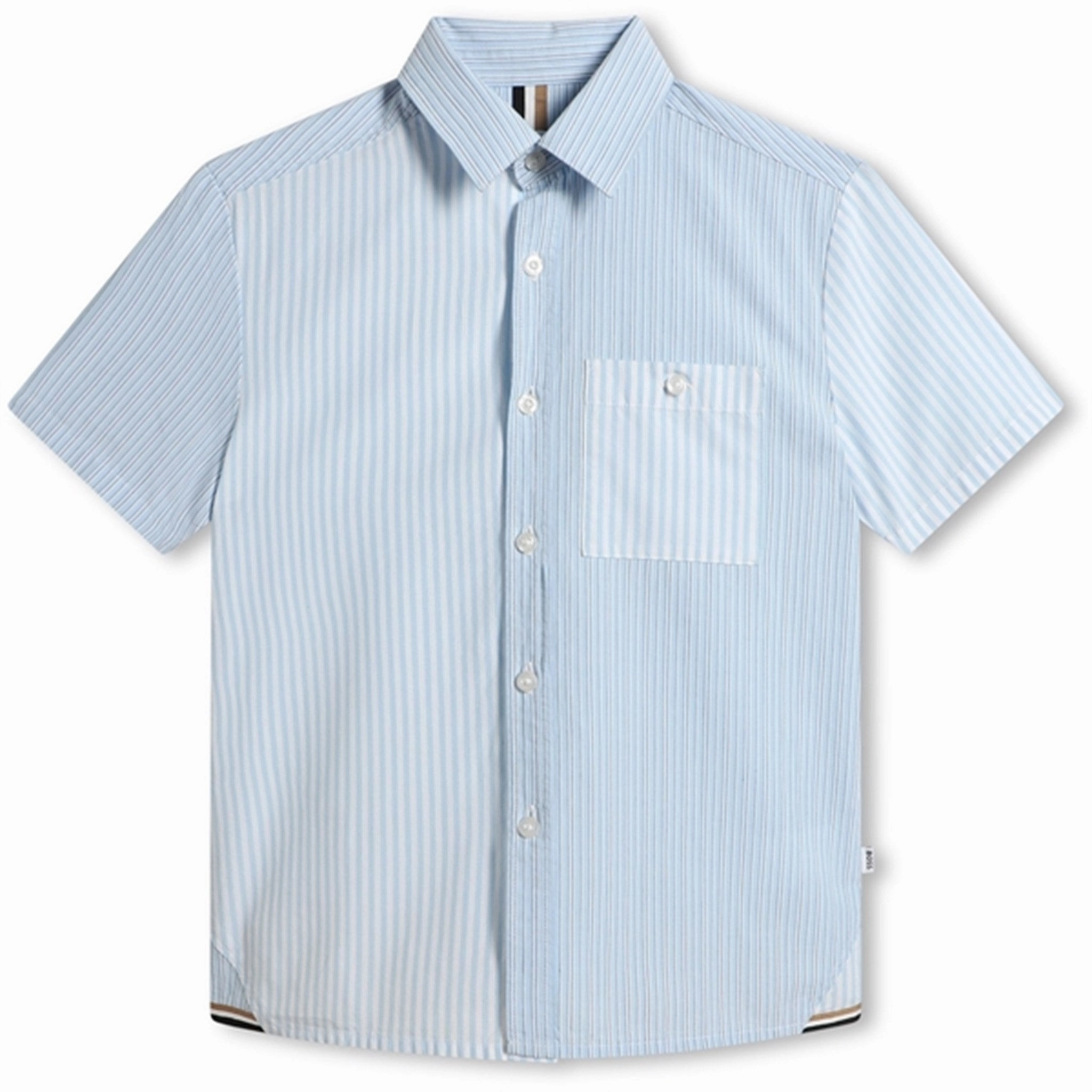 Hugo Boss White Shirt Printed design Casual Sophistication