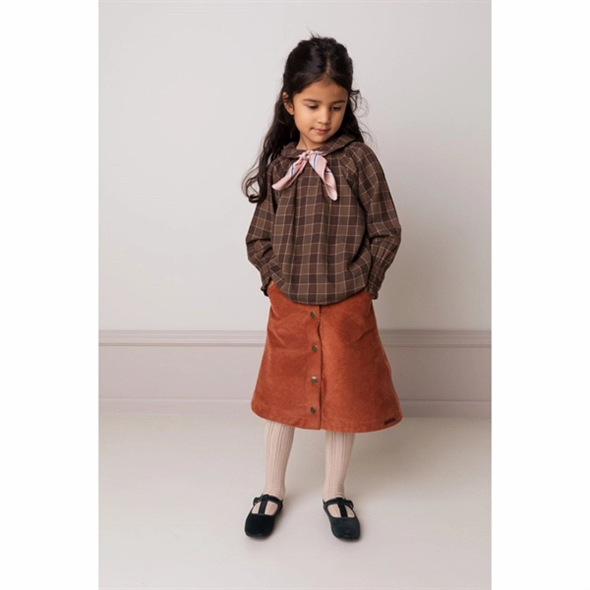 Lightweight texture MarMar Autumn Check Tali Shirt