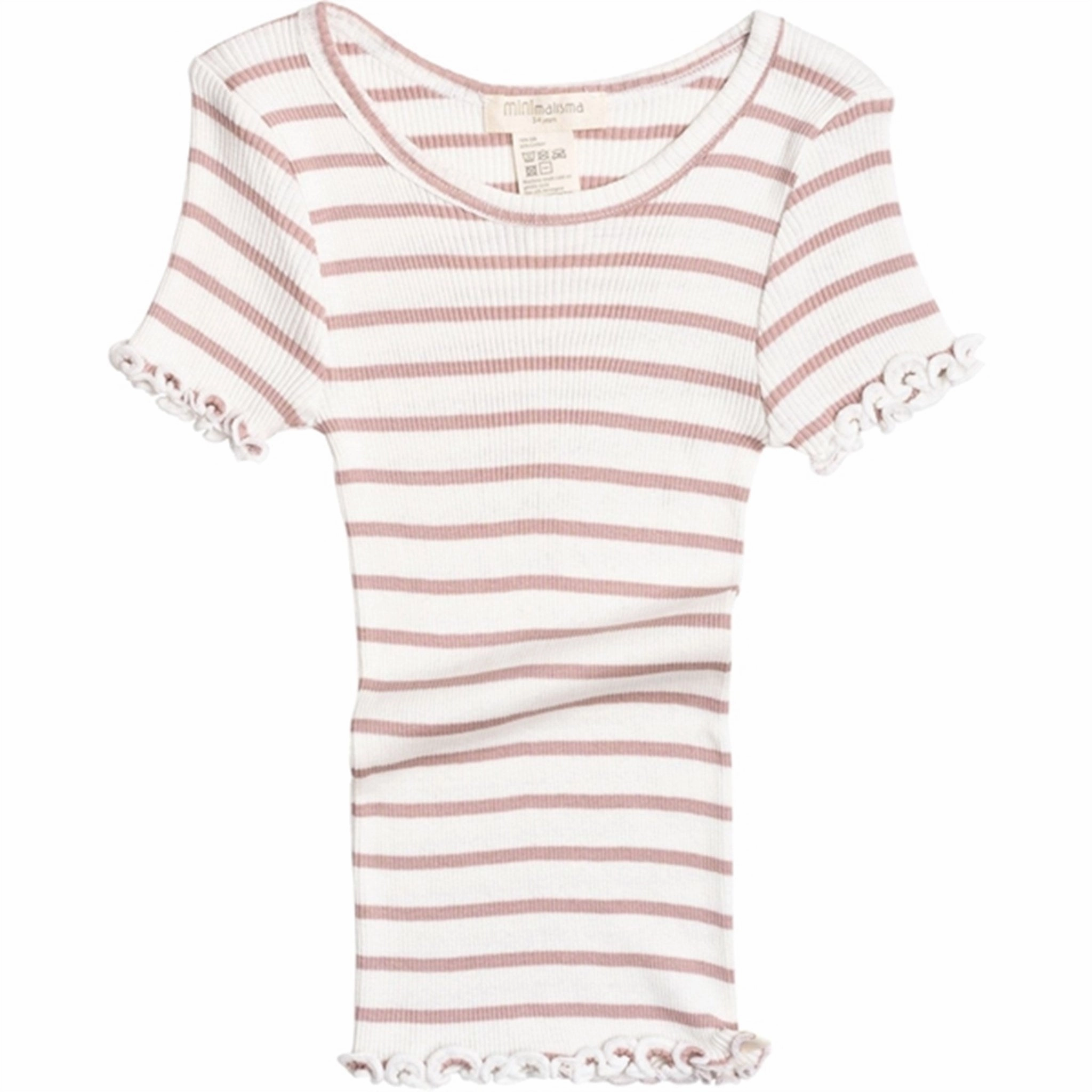Minimalisma Blomst Blouse Dusty Stripes High Neck