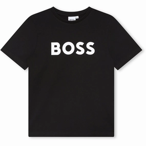 light layering Abrasion resistant Hugo Boss T-shirt Black