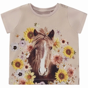 Molo Flower Horse Elly T-Shirt Lace trim