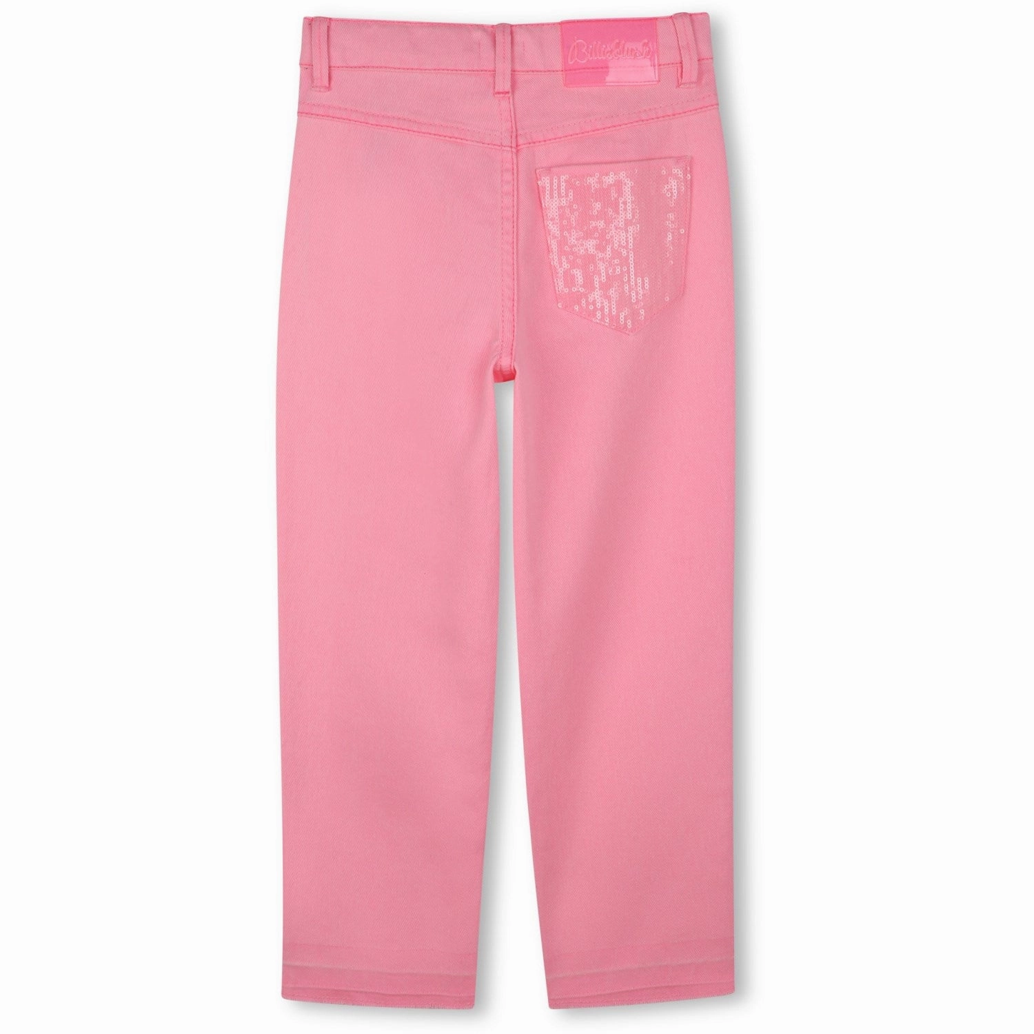 Garment Washed Softness Function Fit Carlieblush Pink Denim Trousers