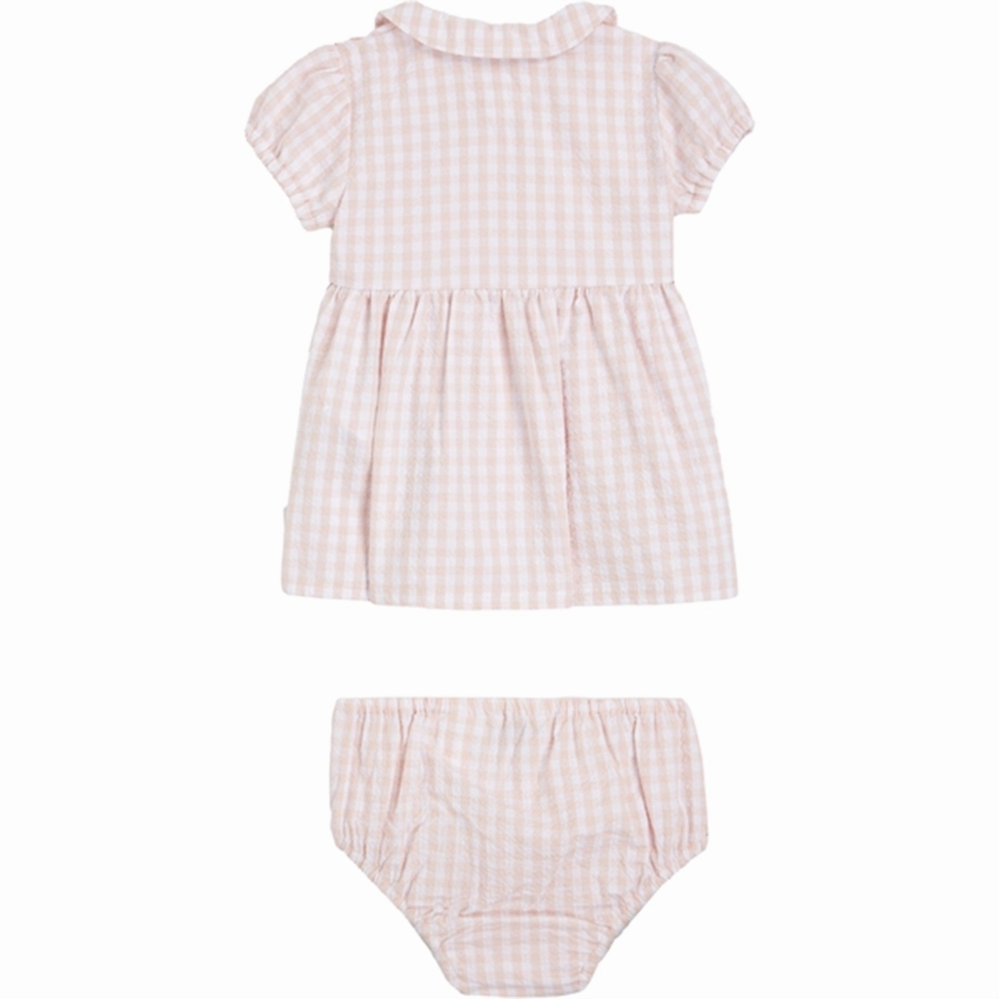 Tommy Hilfiger Baby Gingham Dress White / Pink Check Flattering Fit Wear Soft Motion