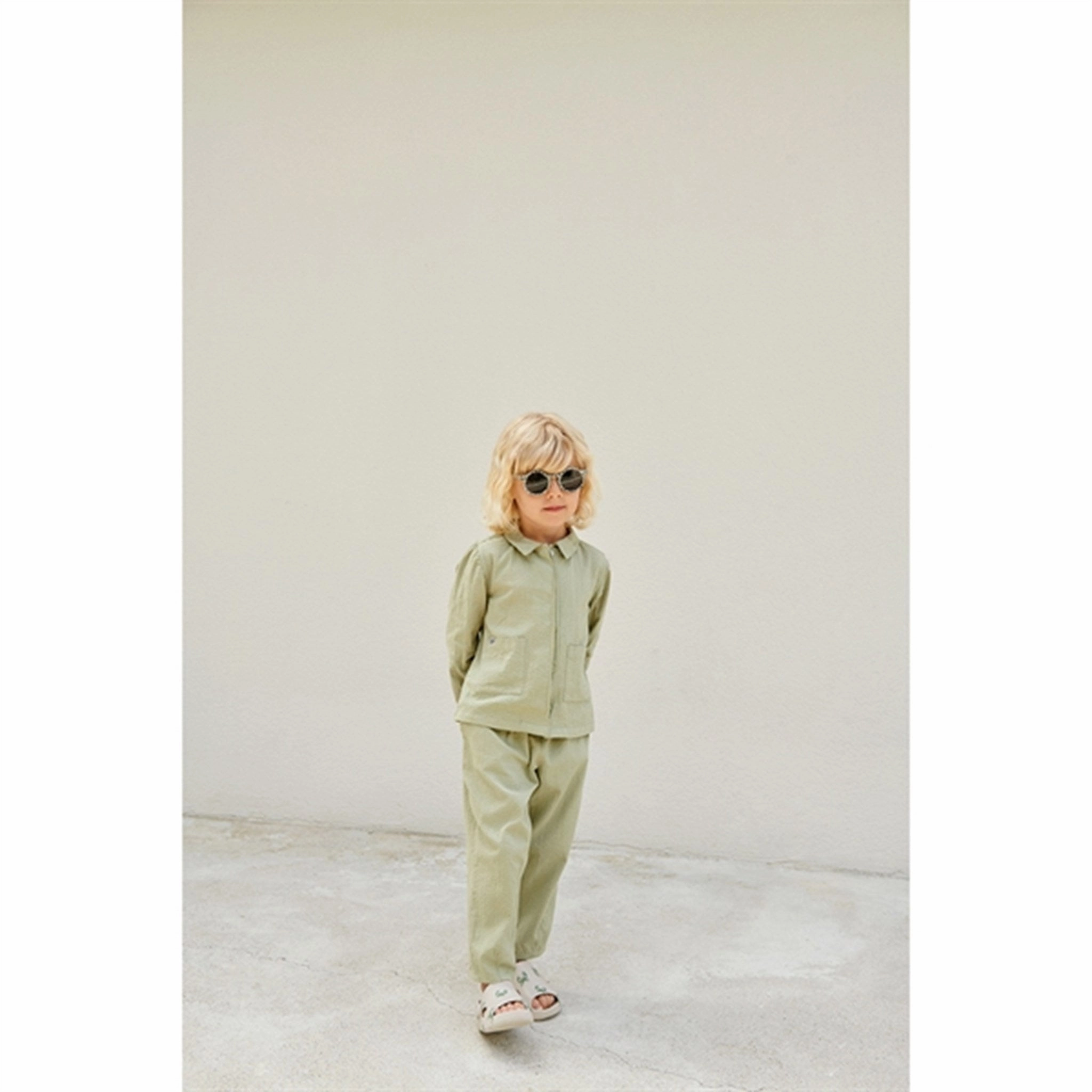 Liewood Tea Kory Seersucker Shirt High Neck Ombre look