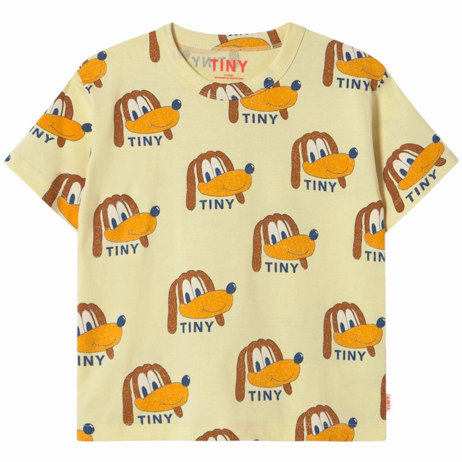 Seasonal Staple back to school TinyCottons Dusty Yellow Dogs T-Shirt