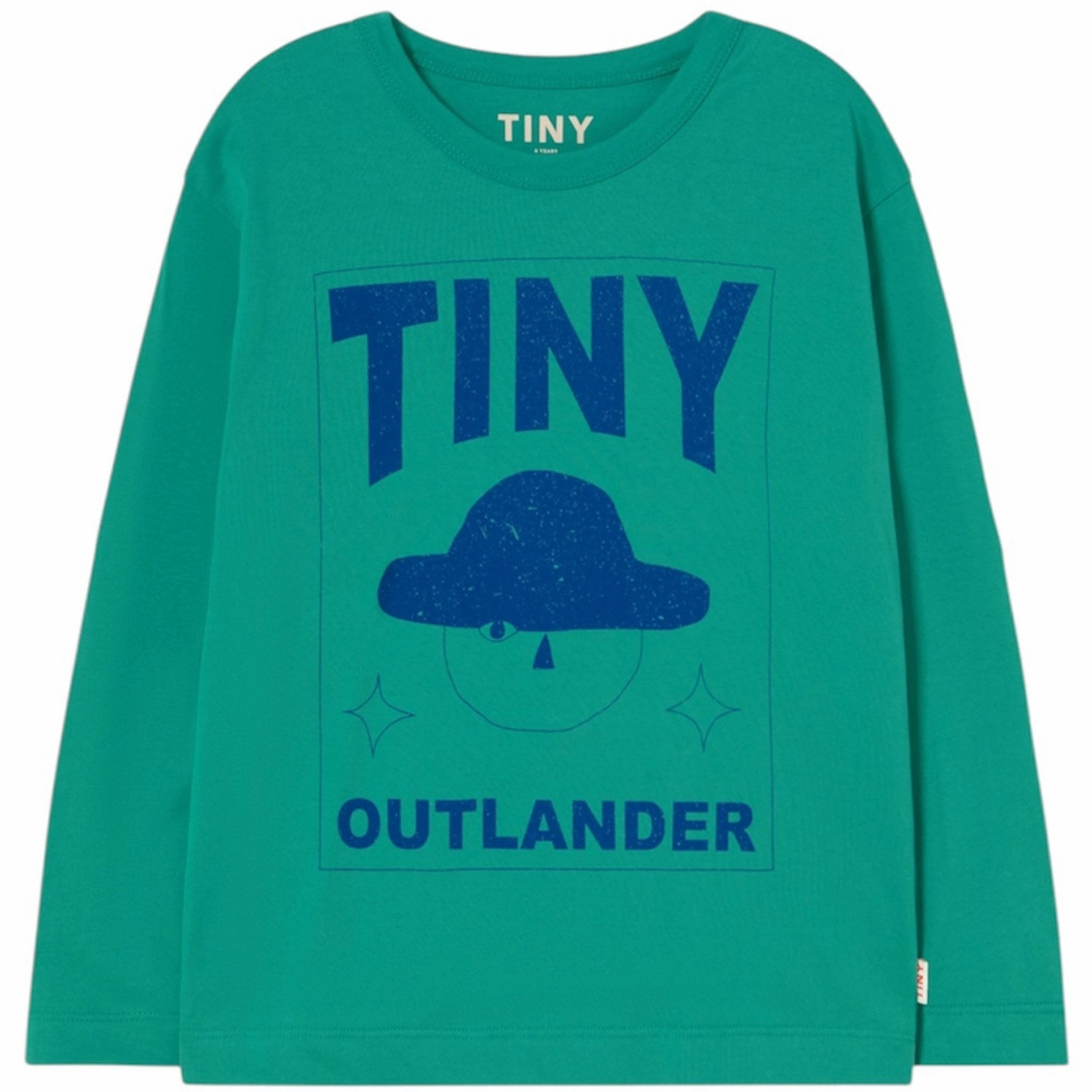 TinyCottons Emerald Outlander Graphic Sleeve T-Shirt Multi Layer Stitching