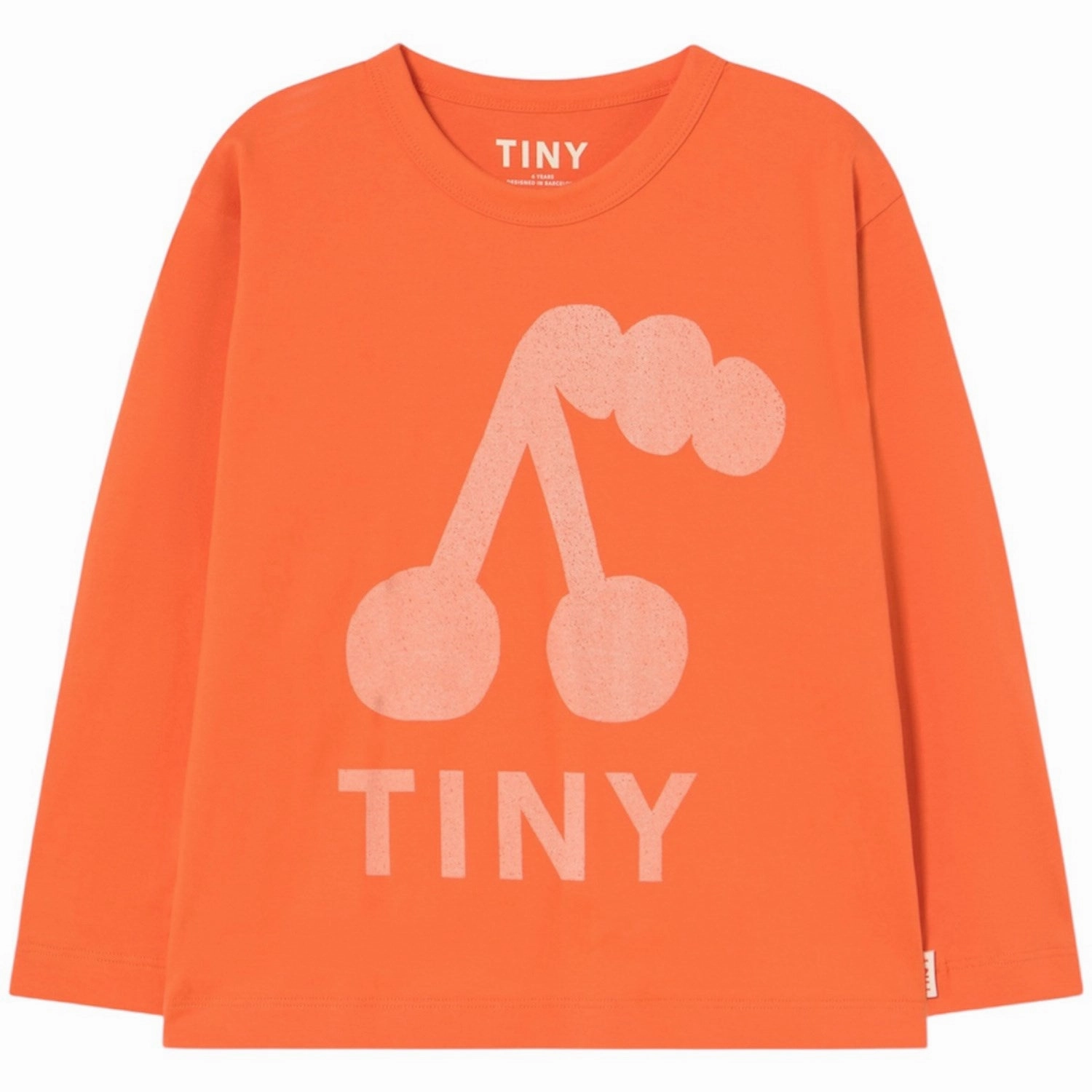 Cozy Feel Cuffed hem TinyCottons Summer Red Cherry Graphic Sleeve T-Shirt