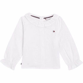 Eco friendly materials Tommy Hilfiger Baby Lace Boluse Ancient White