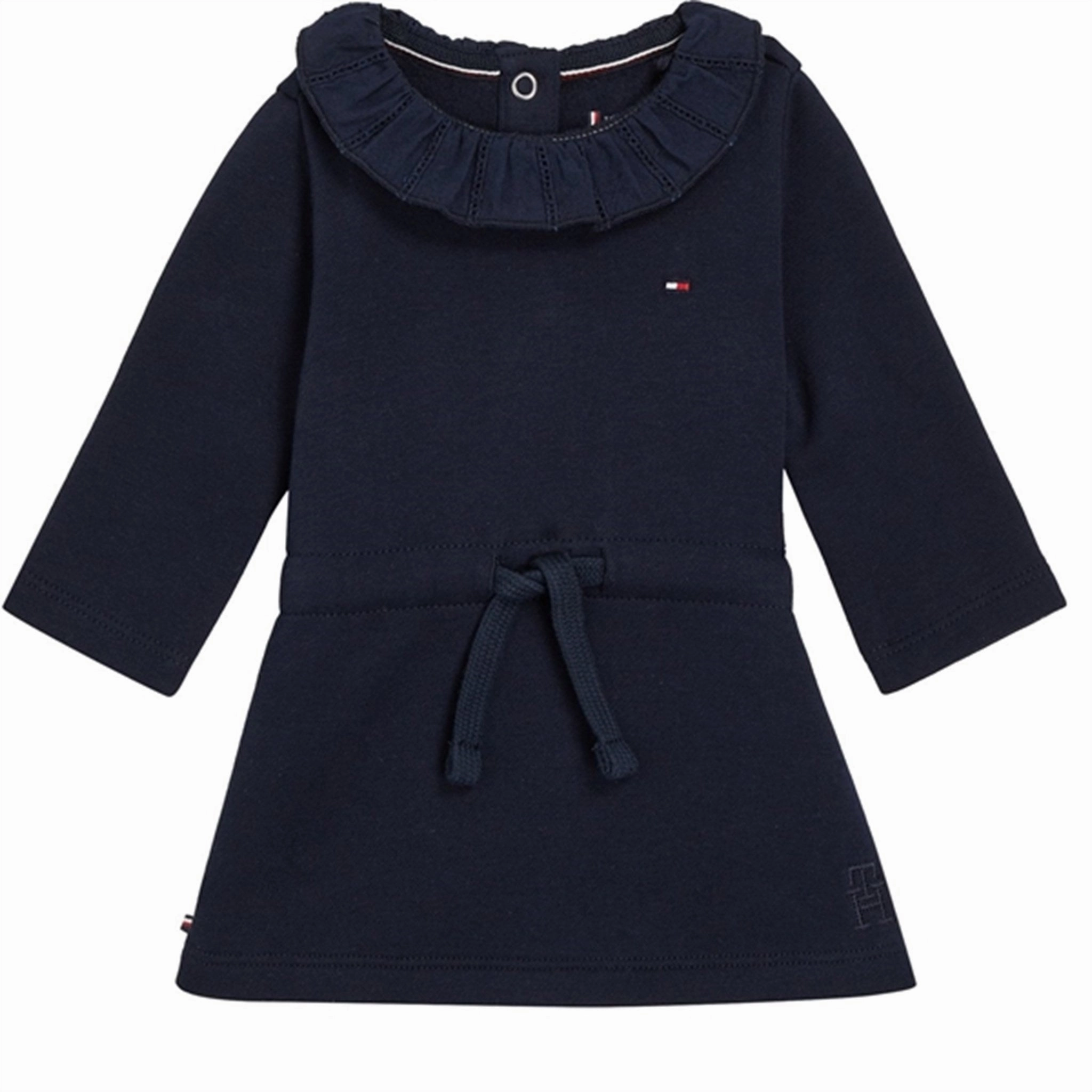 Floating Shape Tommy Hilfiger Baby Lace Collar Dress Desert Sky