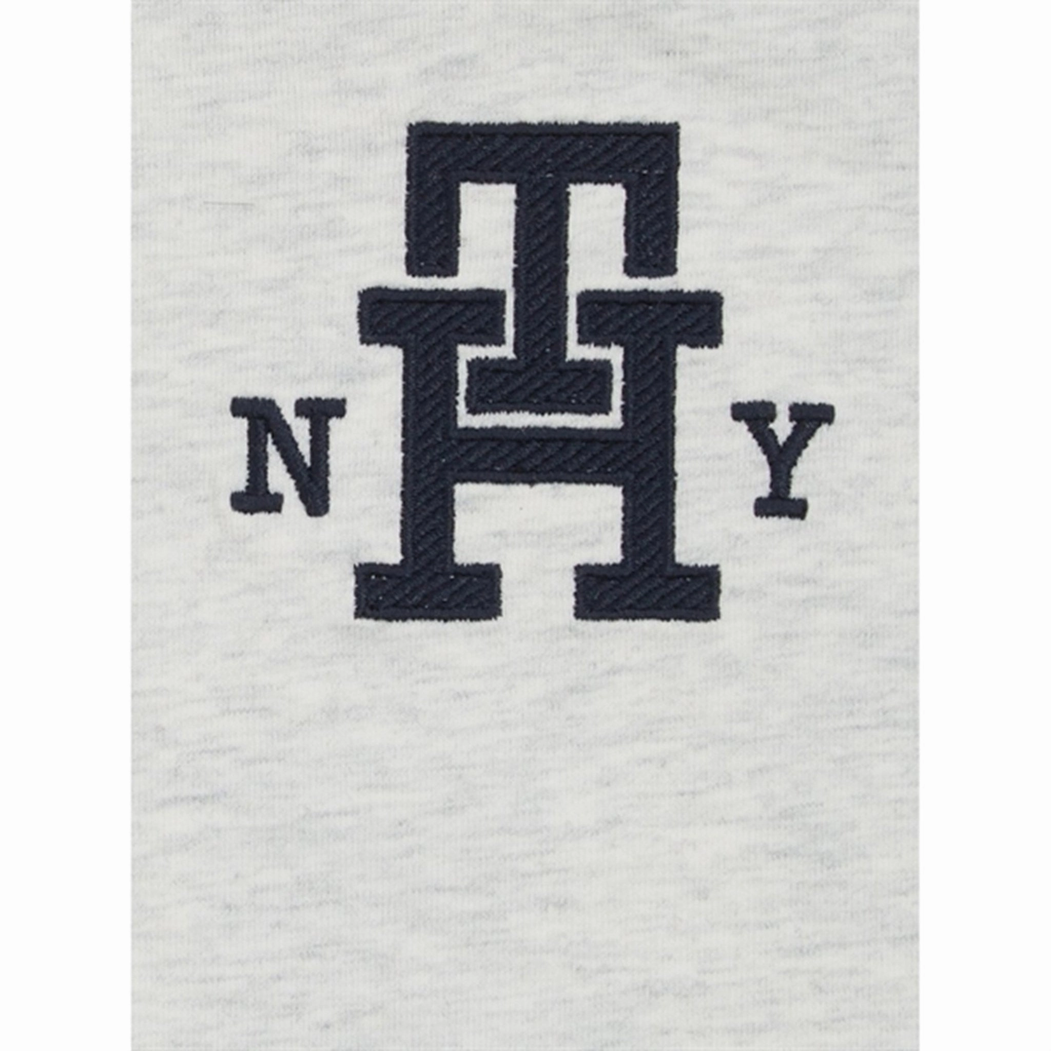 Tommy Hilfiger Baby Monogram Blouse New Light Grey Heather Denim Blend